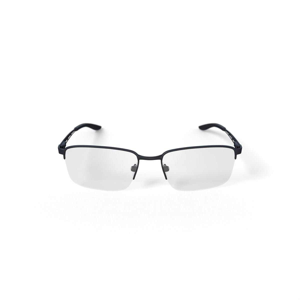Men's Greg Rectangular Prescription Eyeglasses with Case, Gunmetal