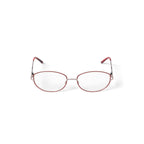 Women's MV028 Edith Oval Prescription Eyeglasses with Case, Red