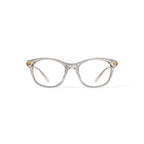 Women's WOP69 Cat Eye Prescription Eyeglasses with Case, Crystal