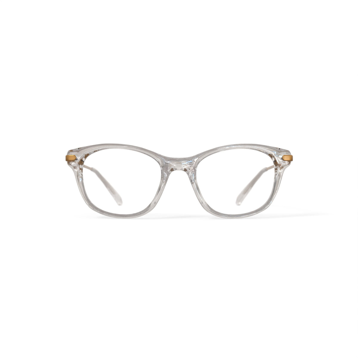Women's WOP69 Cat Eye Prescription Eyeglasses with Case, Crystal