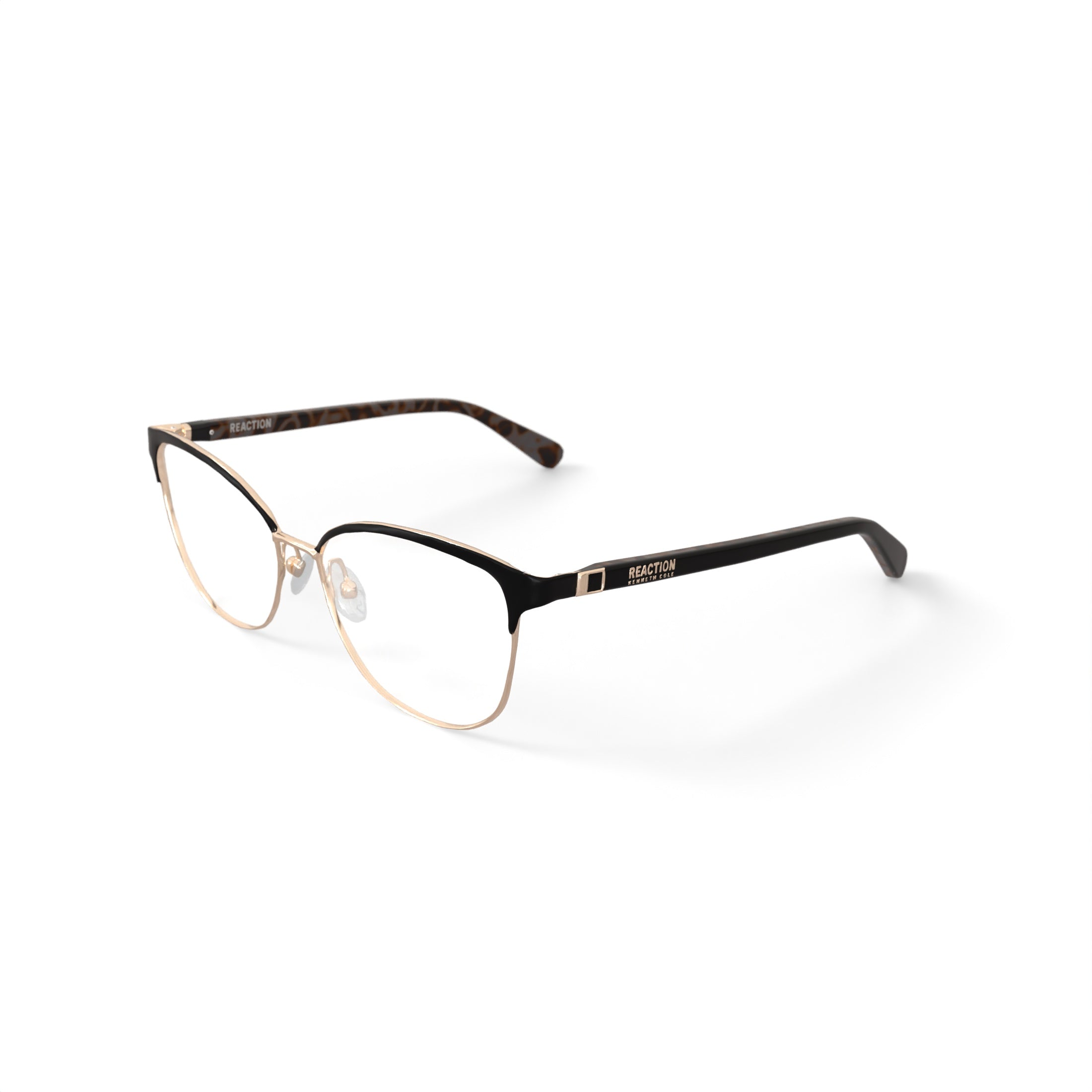Kenneth Cole Women's KC0904-1 Browline Prescription Eyeglasses with Case, Black