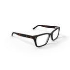 Men's MV014 Curtis Square Prescription Eyeglasses with Case, Shiny Black
