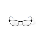 Women's HC45 Square Prescription Eyeglasses with Case, Blue